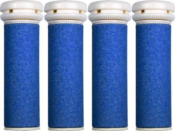 4 x Extra Coarse Blue Micro Mineral Replacement Rollers - Compatible with Micro Pedi